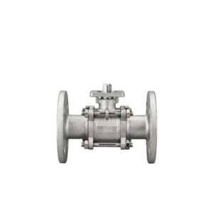 KH 304 Stainless Steel Three-Piece Flange Platform Ball Valve Pneumatic Water High Pressure 4in Max PTFE Sealing 1 Year Warranty